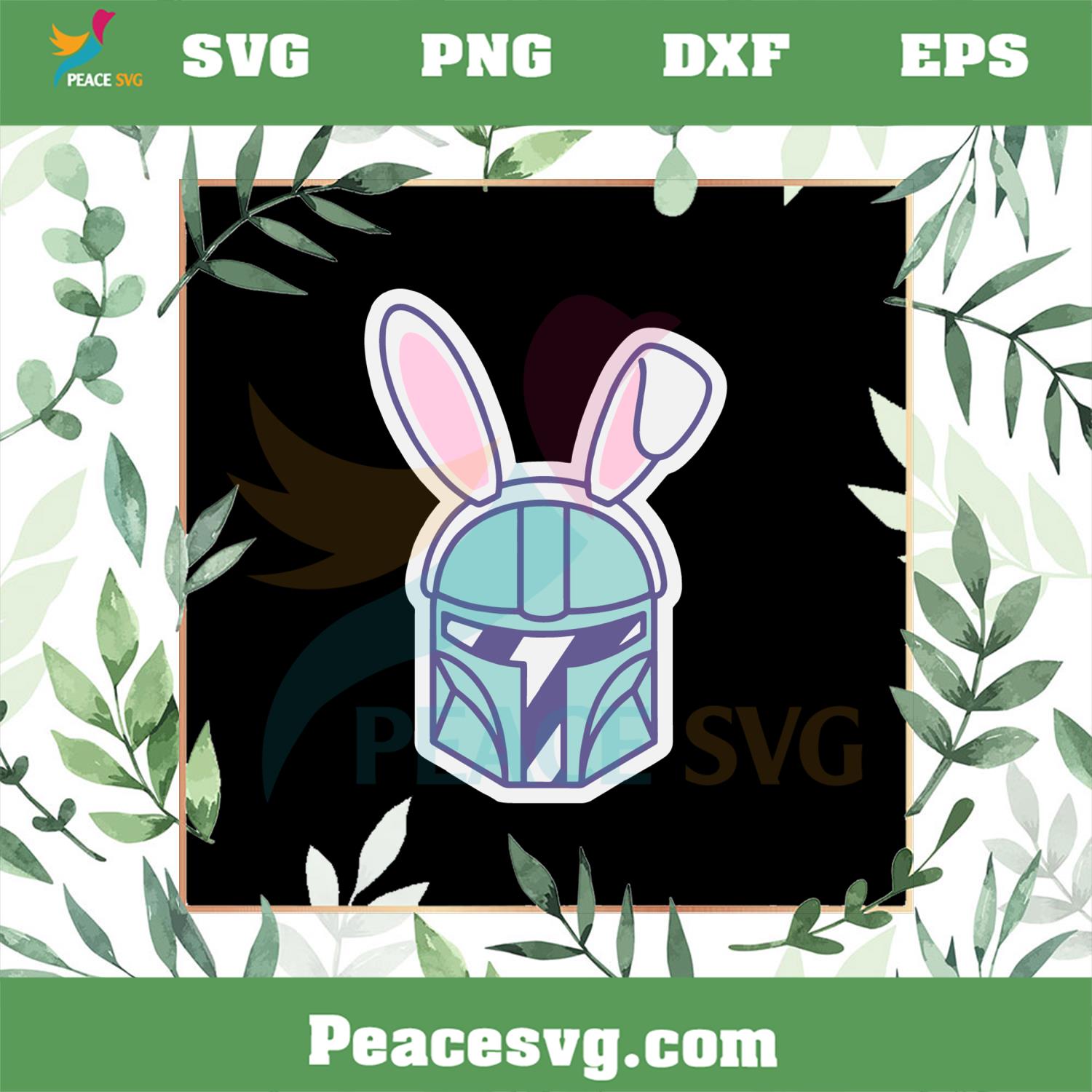 Star Wars The Mandalorian Mando Easter Bunny SVG Cutting Files