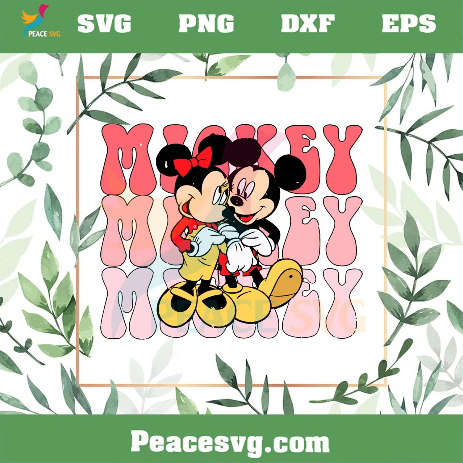 Mickey And Minnie Valentine’s Day SVG