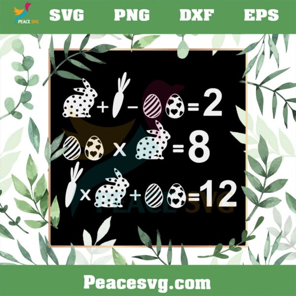 Funny Easter Math SVG Best Graphic Designs Cutting Files