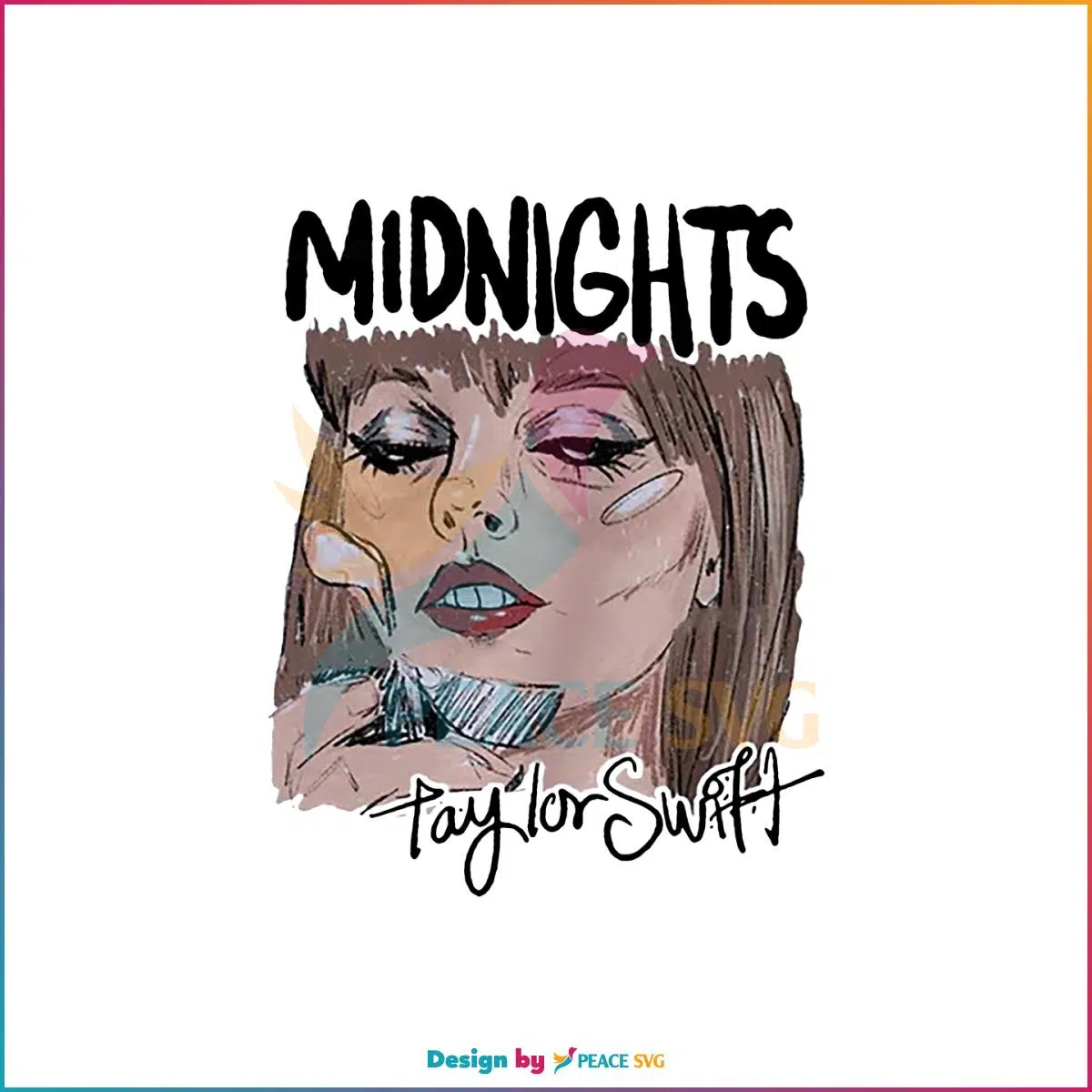 Midnights Taylor Swift Album Png Silhouette Sublimation Files