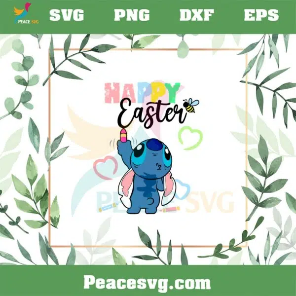 Stitch Easter Cute Disney Easter SVG For Cricut Sublimation Files