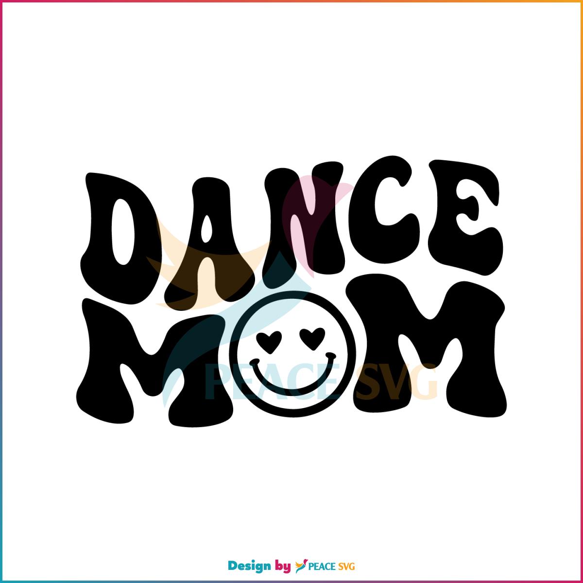 Dance Mom Boho Dance Mom Smile Face SVG Graphic Designs Files