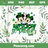Mickey And Minnie Happy St Patricks Day Shamrock Svg