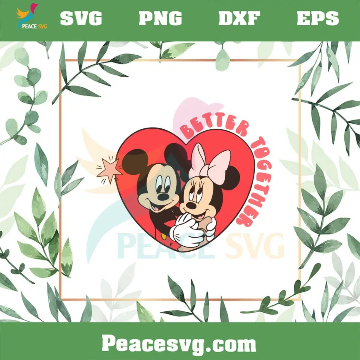 Better Together Disney Couple Svg