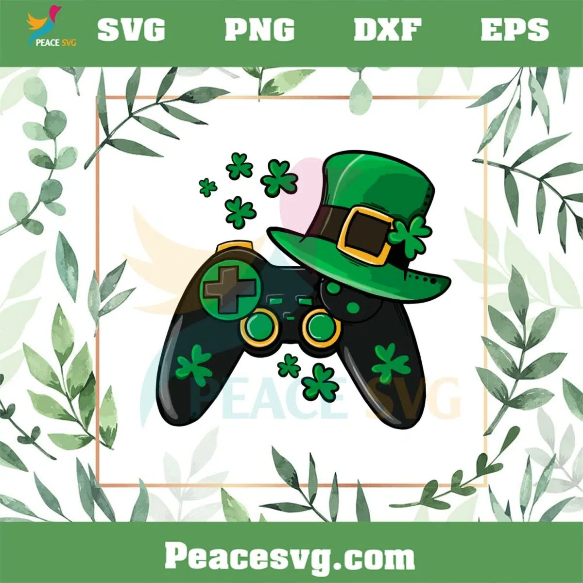 Game Controller Shamrock SVG Video Game St Patrick’s Day SVG