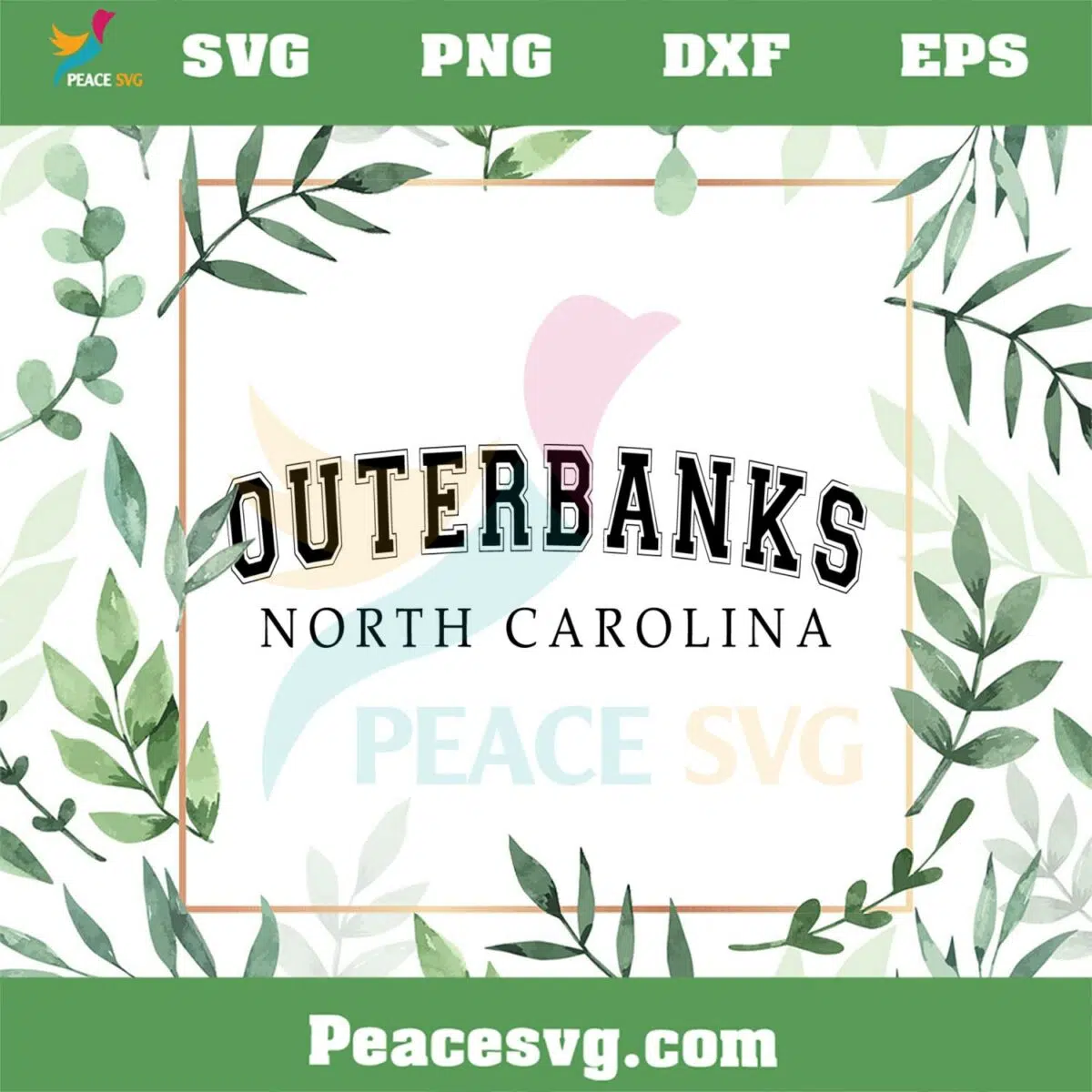 Outer Banks North Carolina SVG For Cricut Sublimation Files