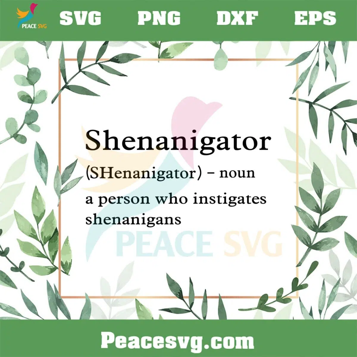 Shenanigator Funny St Patrick’s Day SVG Files Silhouette DIY Craft