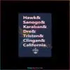 Hawk Sanogo Karaban Dre Tristen Clingan California SVG Uconn Basketball SVG