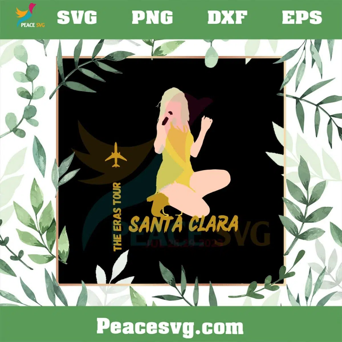 Taylor Swift The Eras Tour Santa Clara Concert SVG Cutting Files