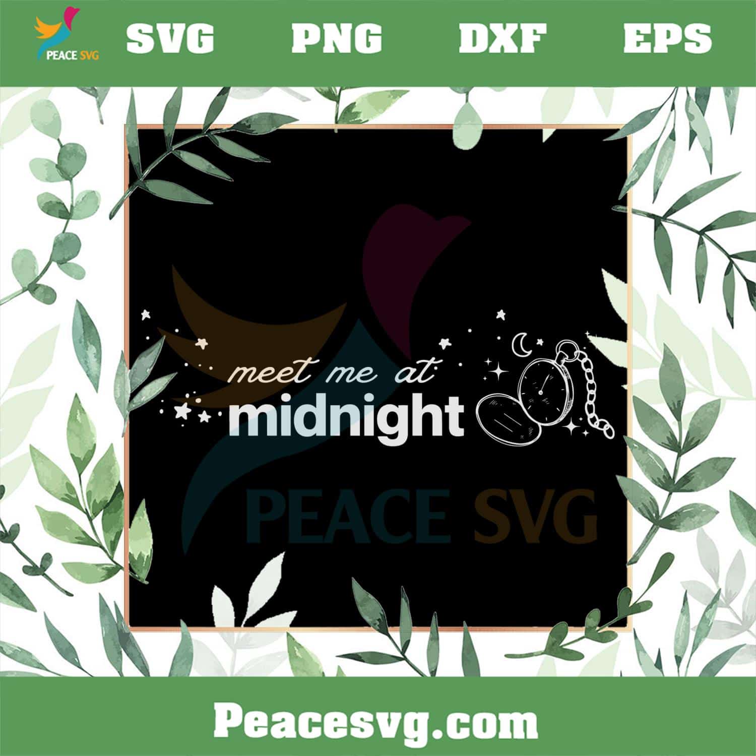 Meet Me At Midnight Retro Vintage Taylor Swift Song SVG Cutting Files