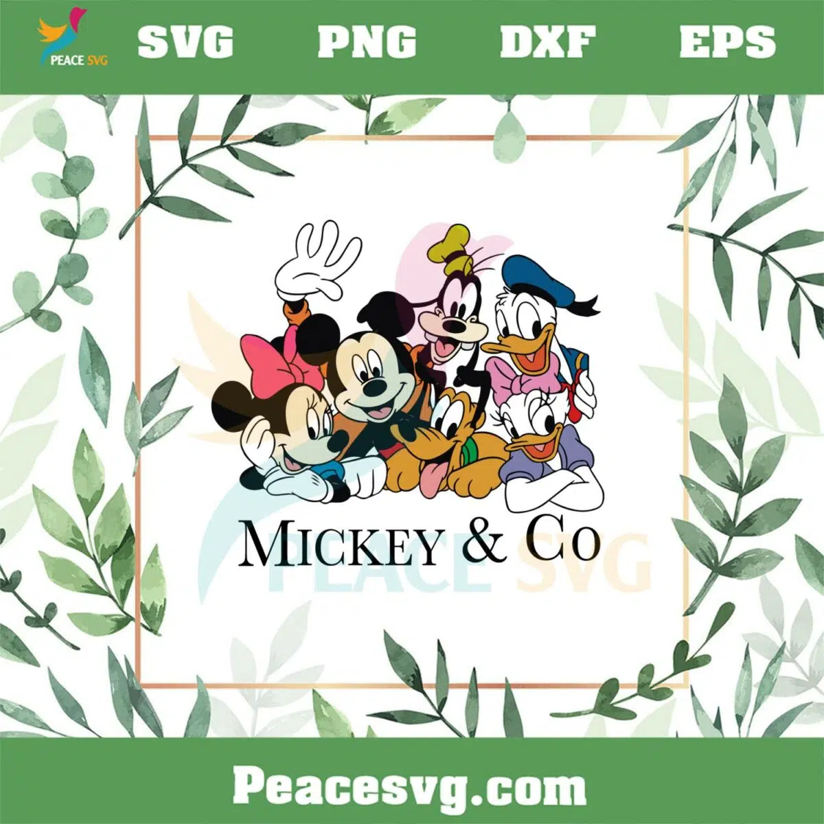 Retro Disney Mickey And Friend SVG Graphic Designs Files