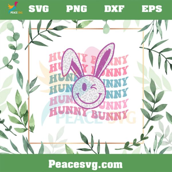 Hunny Bunny Happy Easter Bunny SVG Graphic Designs Files
