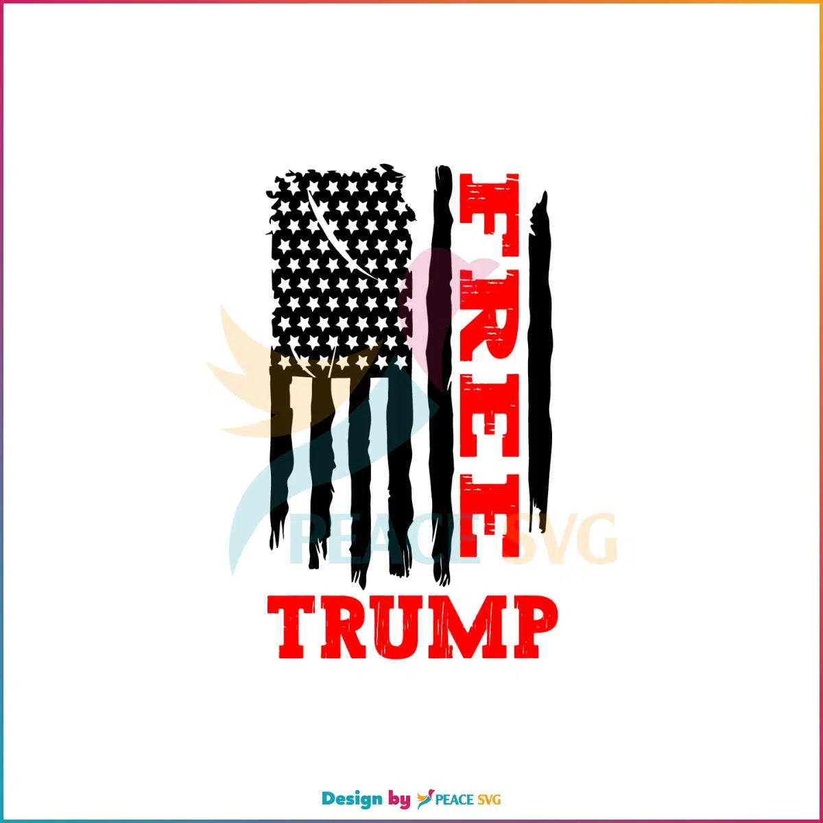Free Trump American Flag Desantis 2024 Best Design SVG Digital Files