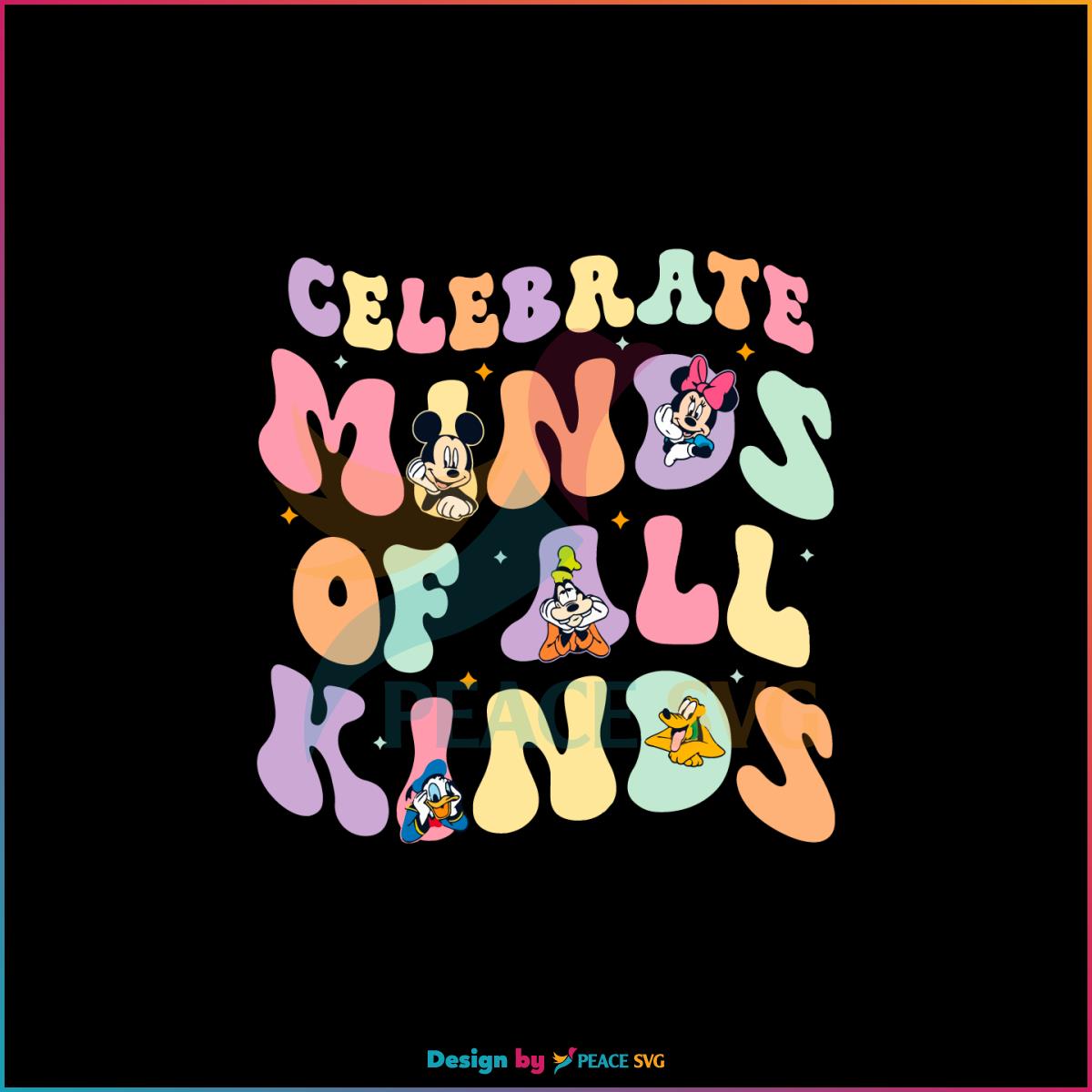 Celebrate Minds Of All Kinds Disney Friend SVG Cutting Files