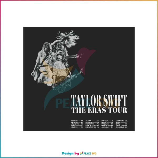 Taylor Swift The Eras Tour Collage Png Sublimation Designs