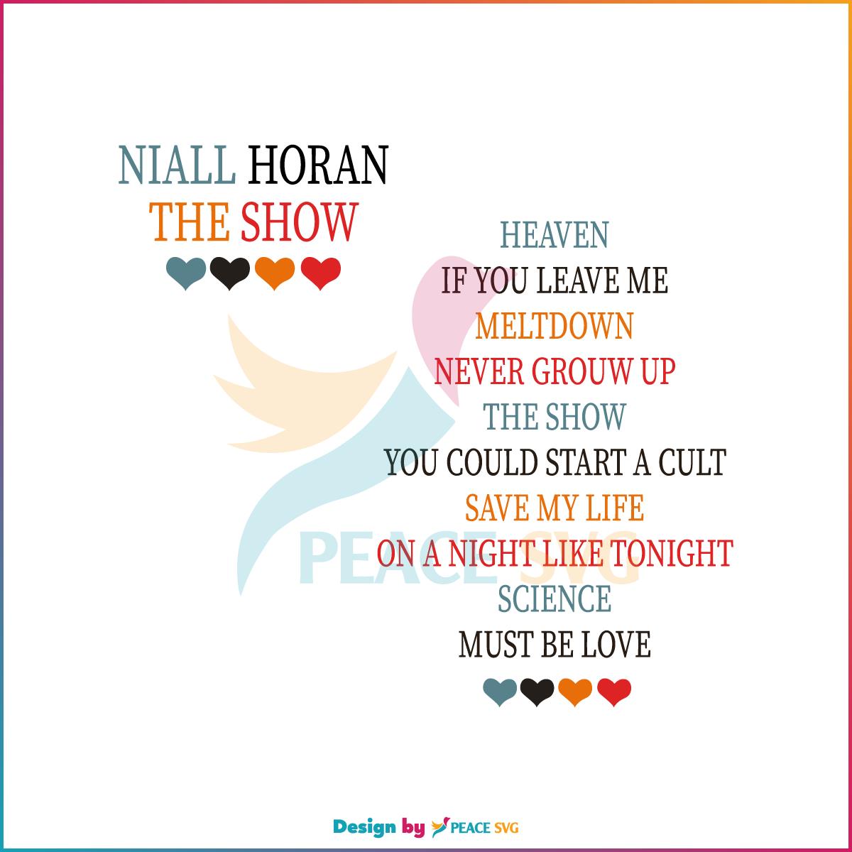 Niall Horan Heaven Won’t Be The Same SVG Graphic Designs Files