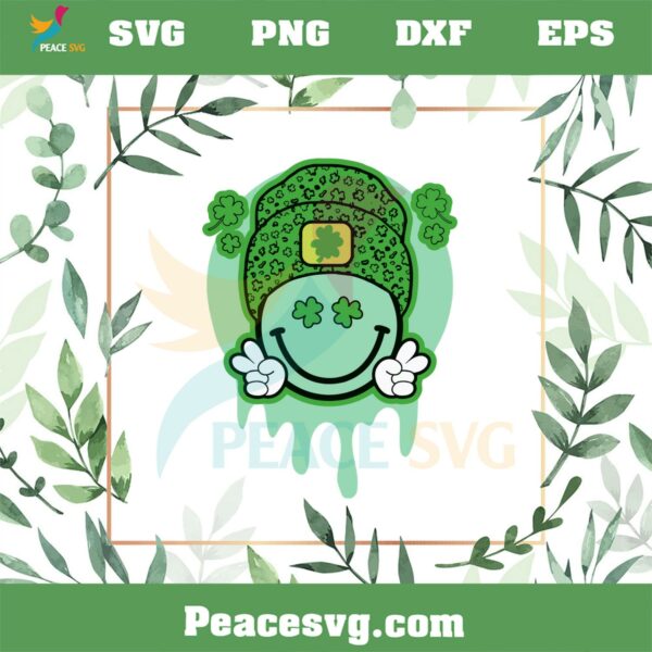 St Patrick’s Day Smiley Retro SVG For Cricut Sublimation Files