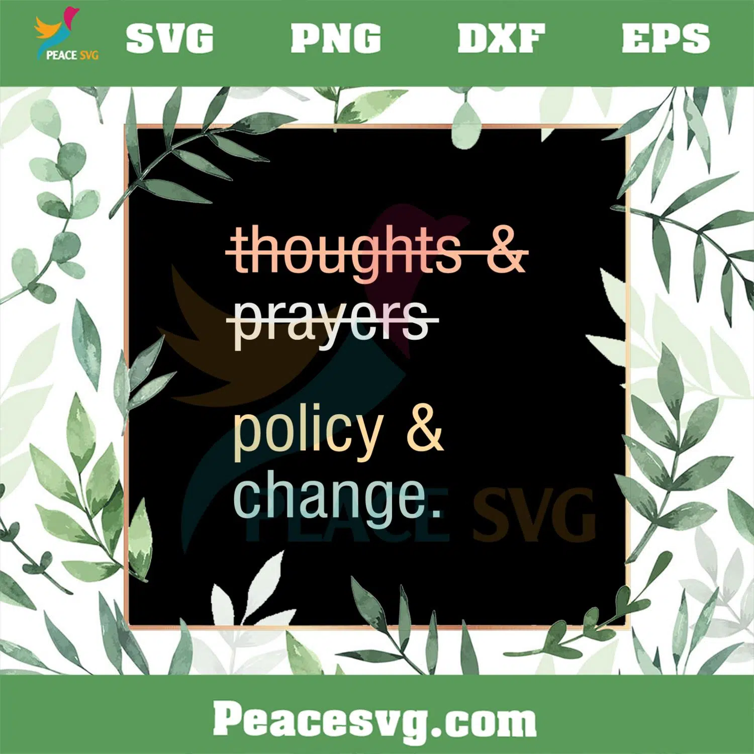 Cheap Anti Gun Thoughts And Prayers Policy Change SVG Cutting Files