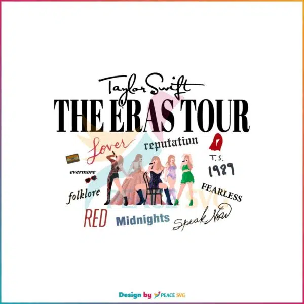 Taylor Swift The Eras Tour Full Album Swiftie 2023 Concert SVG Cutting Files