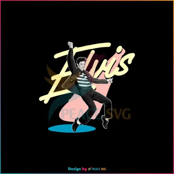 Retro Elvis Presley Jailhouse Rock PNG For Cricut Sublimation Files