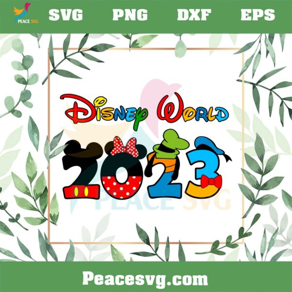 Disney World 2023 Mickey Friend SVG Graphic Designs Files