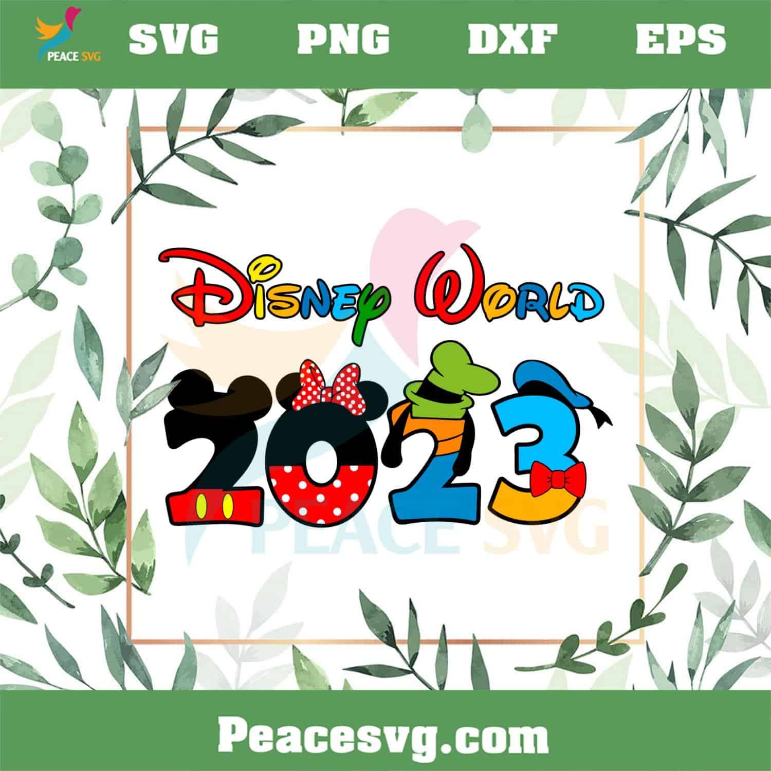 Disney World 2023 Mickey Friend SVG Graphic Designs Files - PeaceSVG