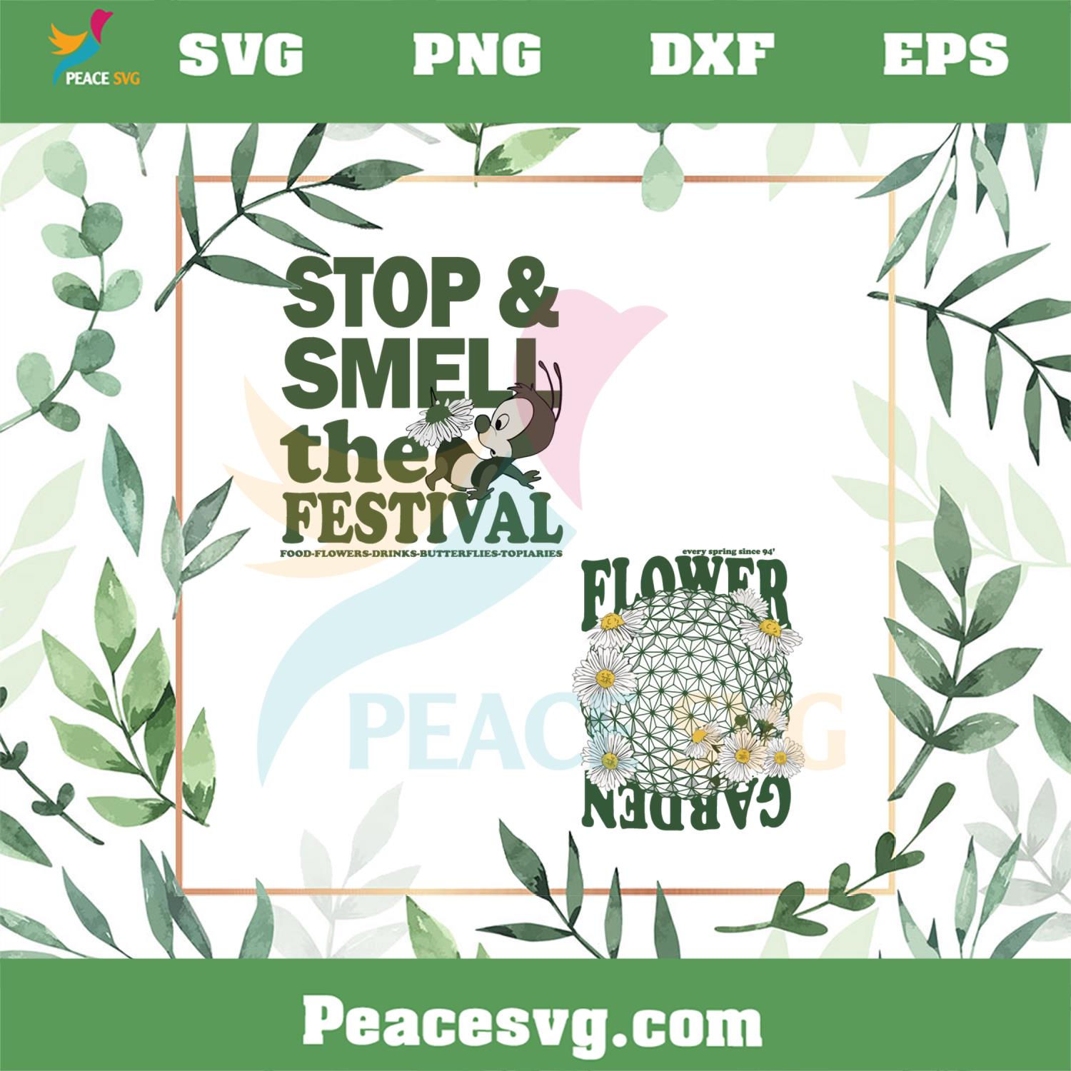 Epcot Flower Garde Stop And Smell SVG Flower And Garden Festival 2023 SVG