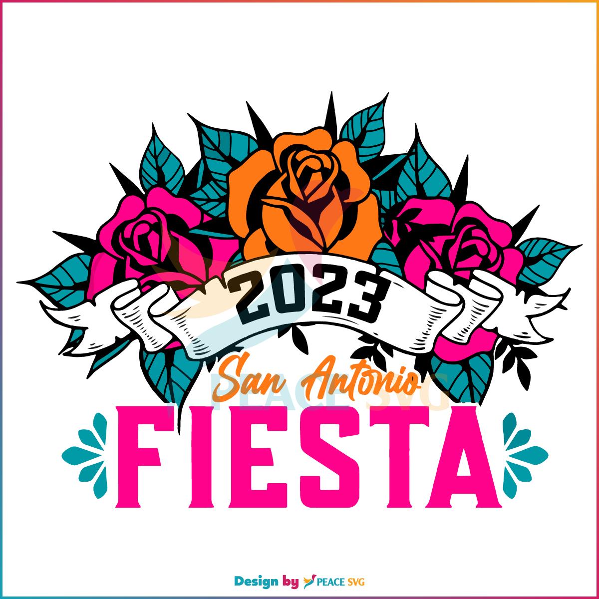 2023 Fiesta San Antonio Texas Svg For Cricut Sublimation Files