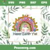 Retro Rainbow Easter Bunny Happy Easter Svg Cutting Files