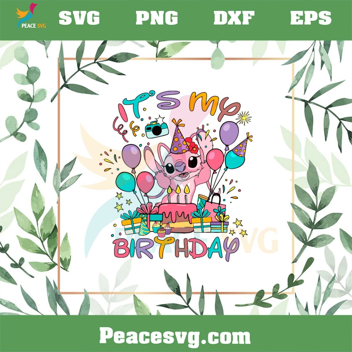 It’s My Birthday Disney Angel Birthday Girl SVG Cutting Files