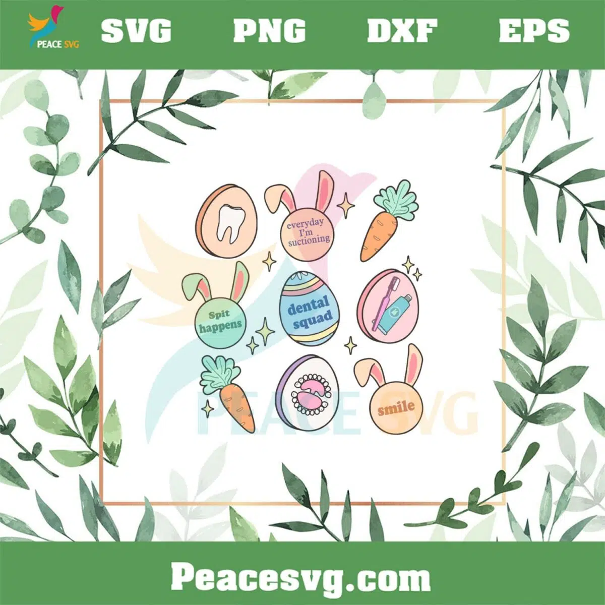 Dental Squad Easter SVG For Cricut Sublimation Files