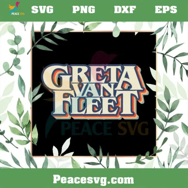 Retro Greta Van Fleet Dream In Gold Tour 2023 SVG Cutting Files