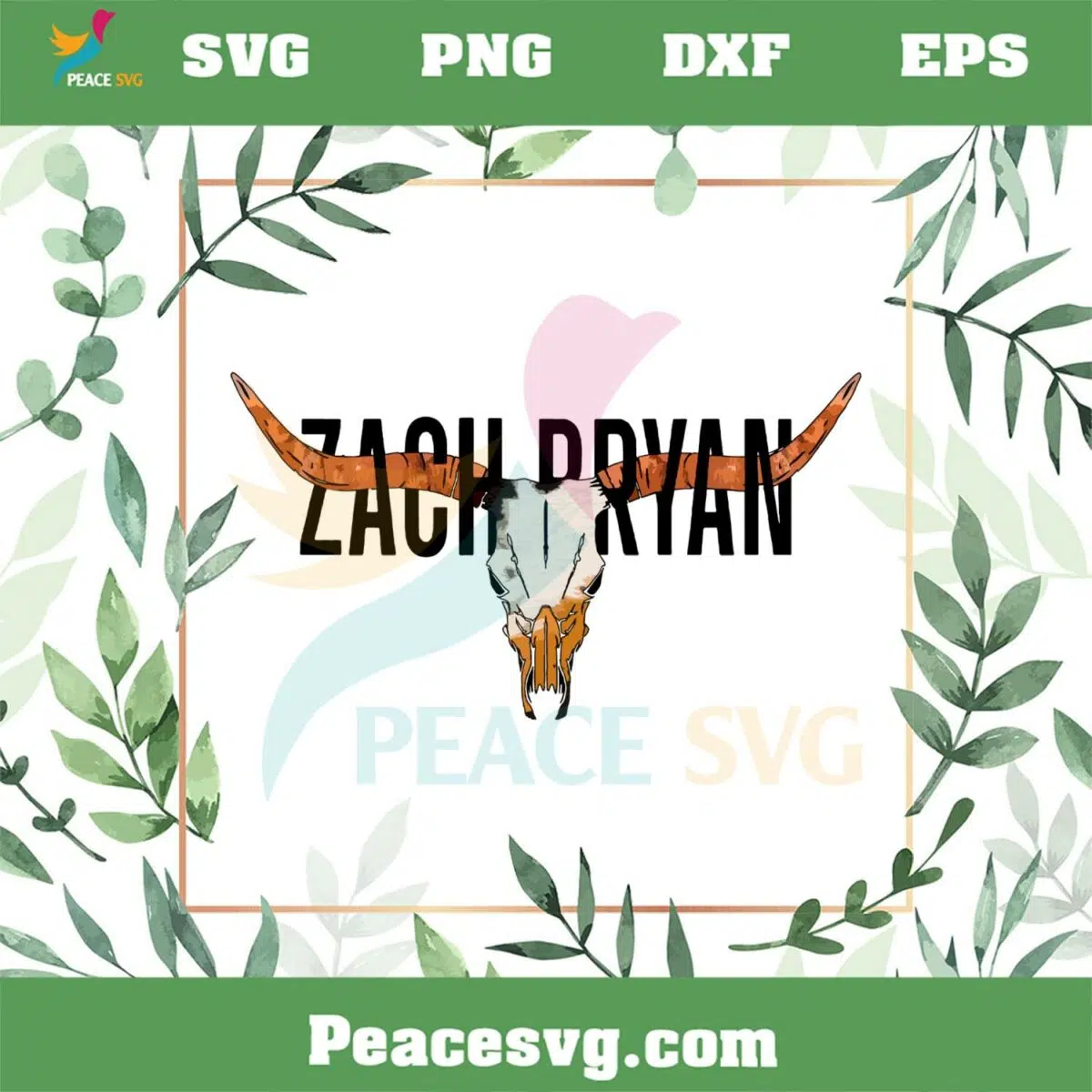 Bullhead Zach Bryan Country Music SVG Graphic Designs Files