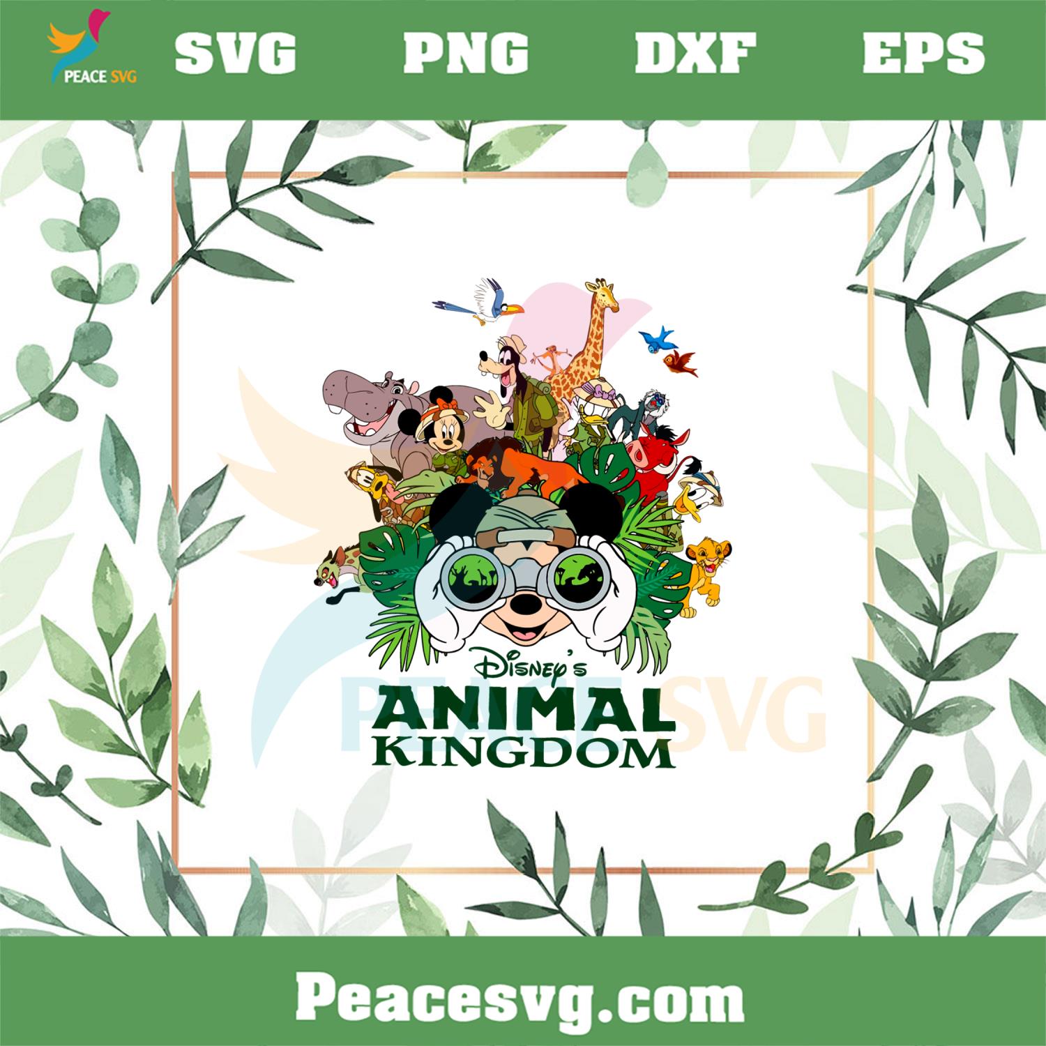 Disney Animal Kingdom SVG, Mickey And Friends Safari Mode SVG