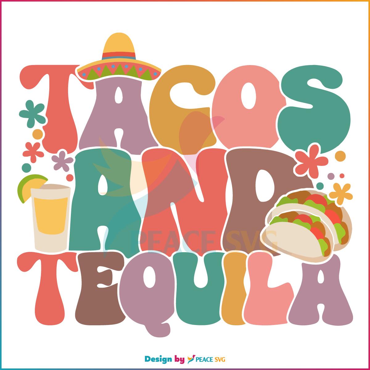 Tacos And Tequila Mexican Fiesta Cinco De Mayo SVG Cutting Files