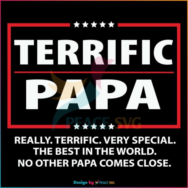 Terrific Papa SVG, Fathers Day SVG