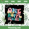 One Happy Teacher Smiley Face Floral SVG Graphic Designs Files