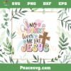 No Bunny Loves Me Like Jesus Leopard Cross SVG Cutting Files