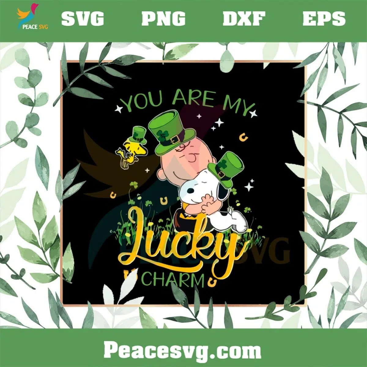 You Are My Lucky Charm Saint Patrick’s Day Snoopy Dog SVG Cutting Files