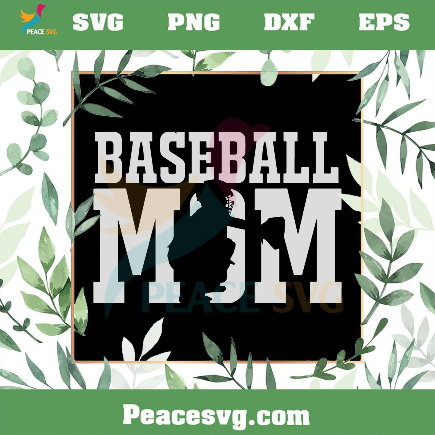 Baseball Mom Featuring Baseball Catcher SVG Graphic Designs Files