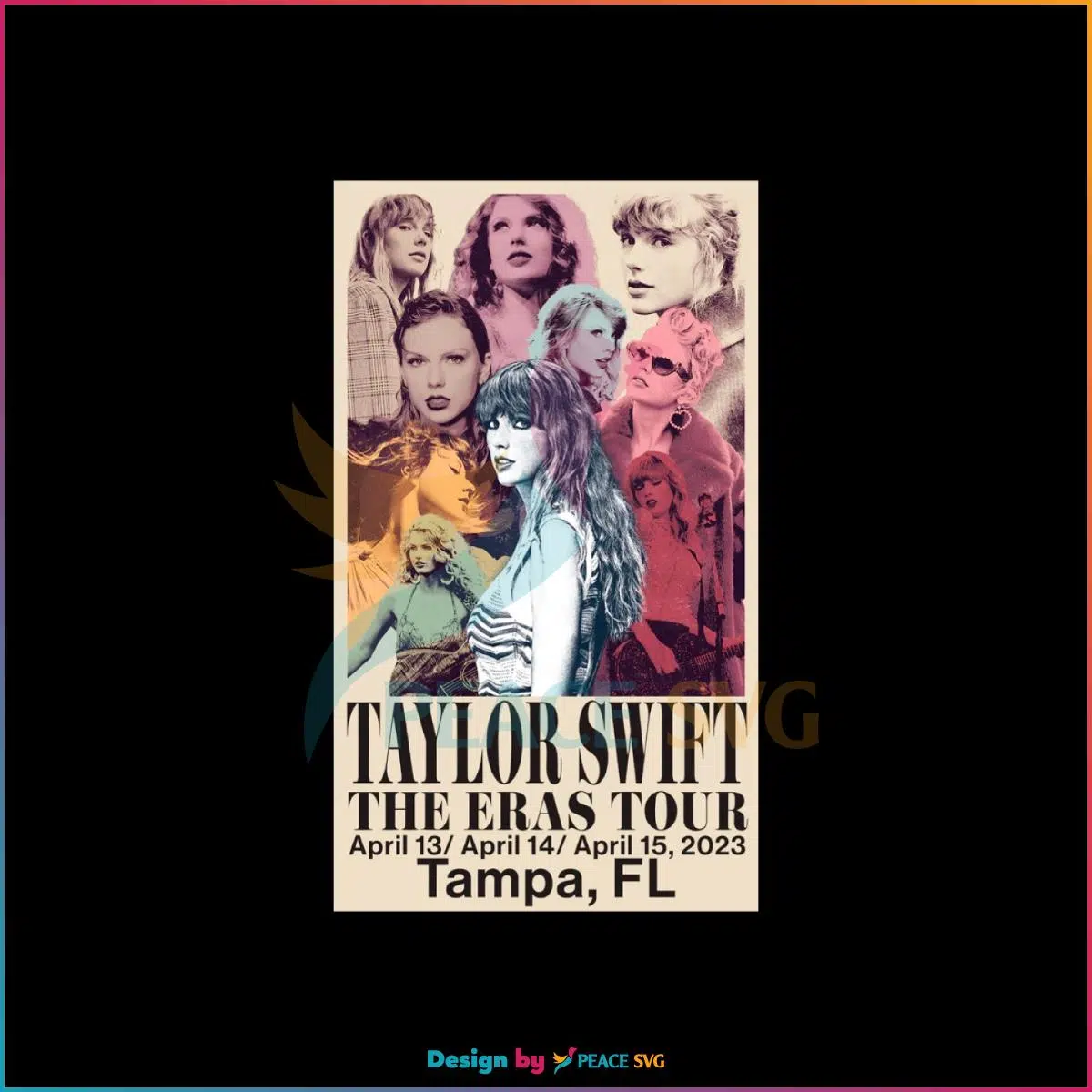Taylor Swift Eras Tour Tampa 2023 Swiftie Concert PNG Sublimation Files