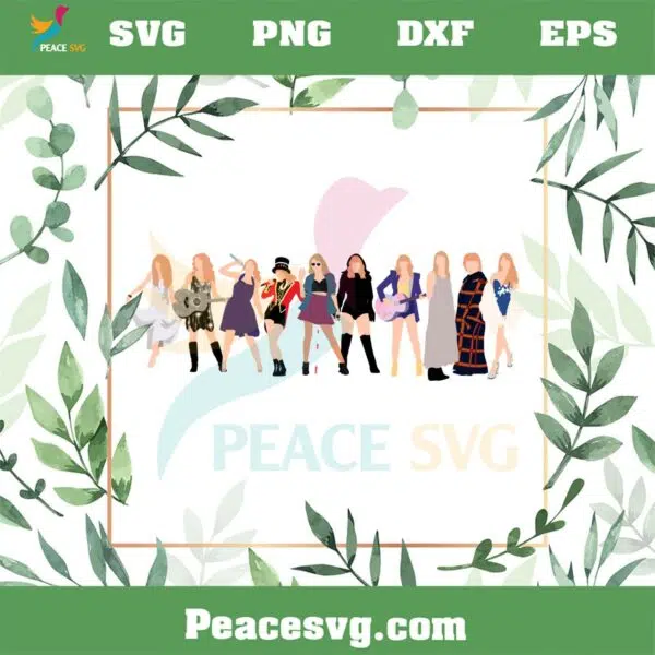 Taylor Swift Eras Tour SVG Files for Cricut Sublimation Files