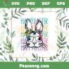 Colorful Happy Easter Bunny SVG Files for Cricut Sublimation Files