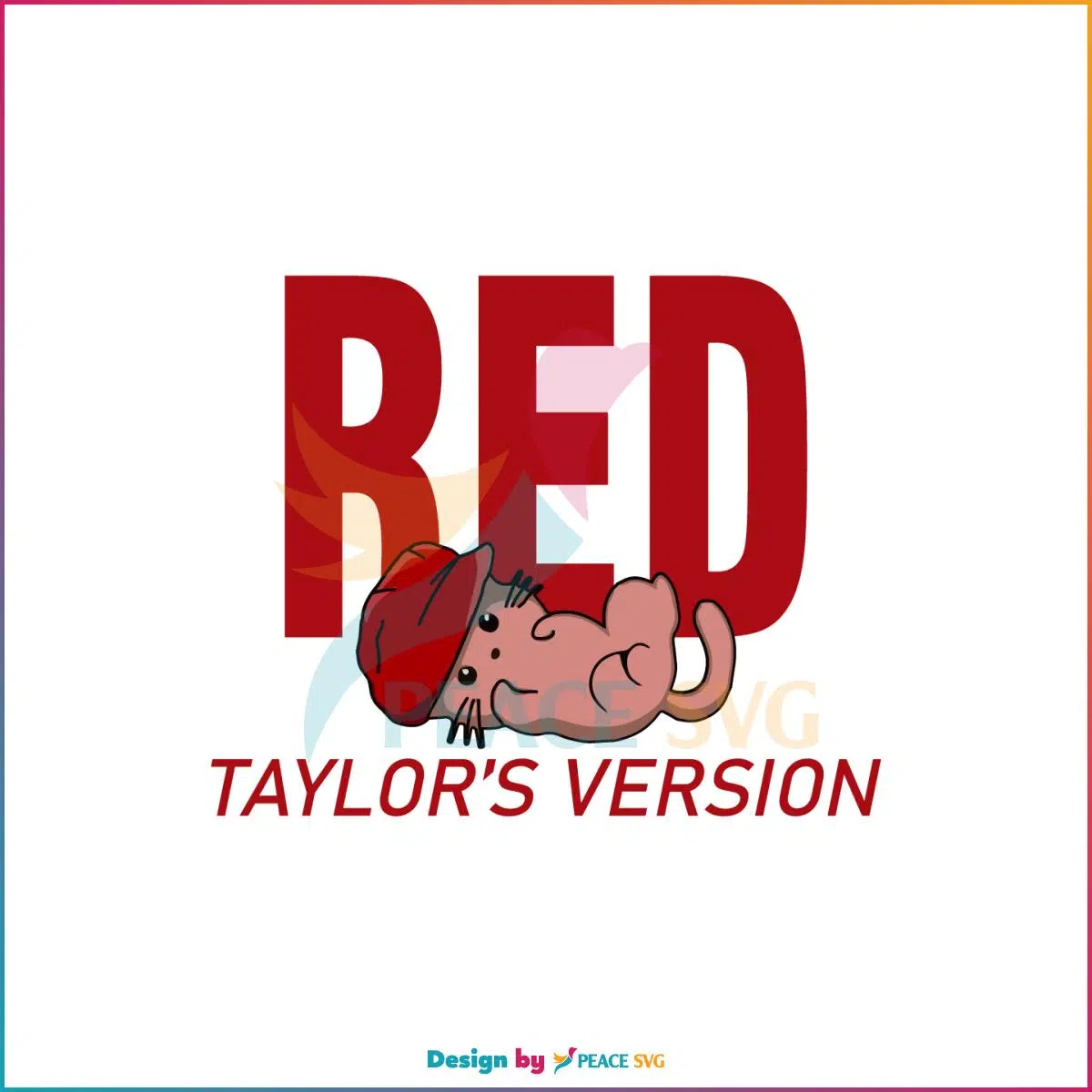 Red Taylor’s Version Taylor Swift Cat Eras Tour SVG Cutting Files