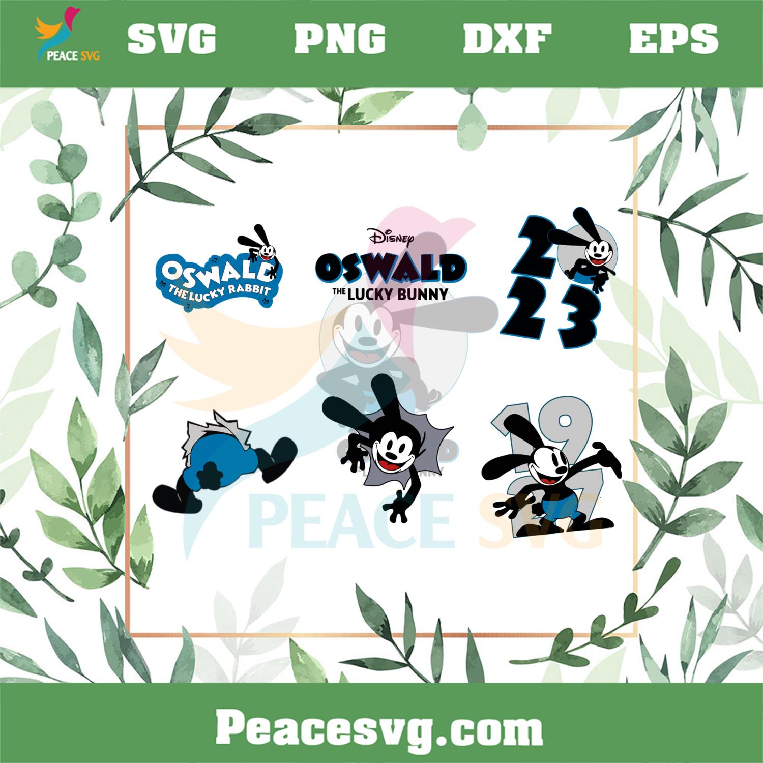 Oswald The Lucky Rabbit Disneyland Vacation SVG Cutting Files