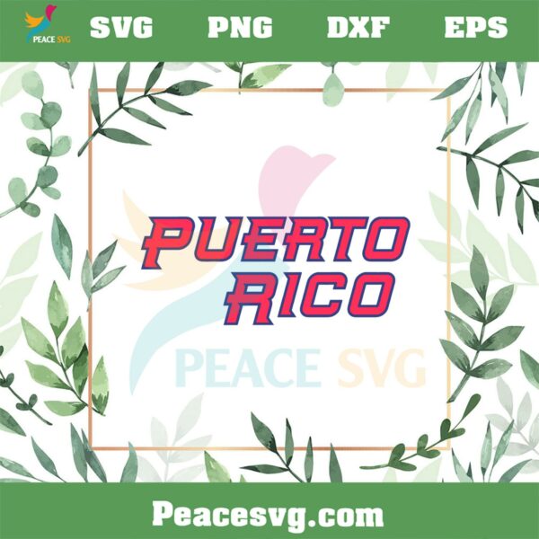 Puerto Rico World Baseball Classics SVG Graphic Designs Files