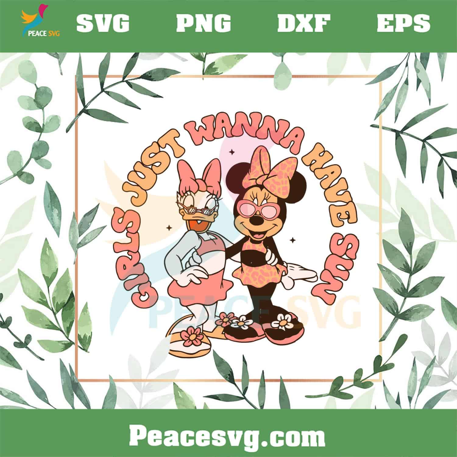 Girls Just Wanna Have Sun SVG Disney Girl Trip Daisy And Minnie SVG
