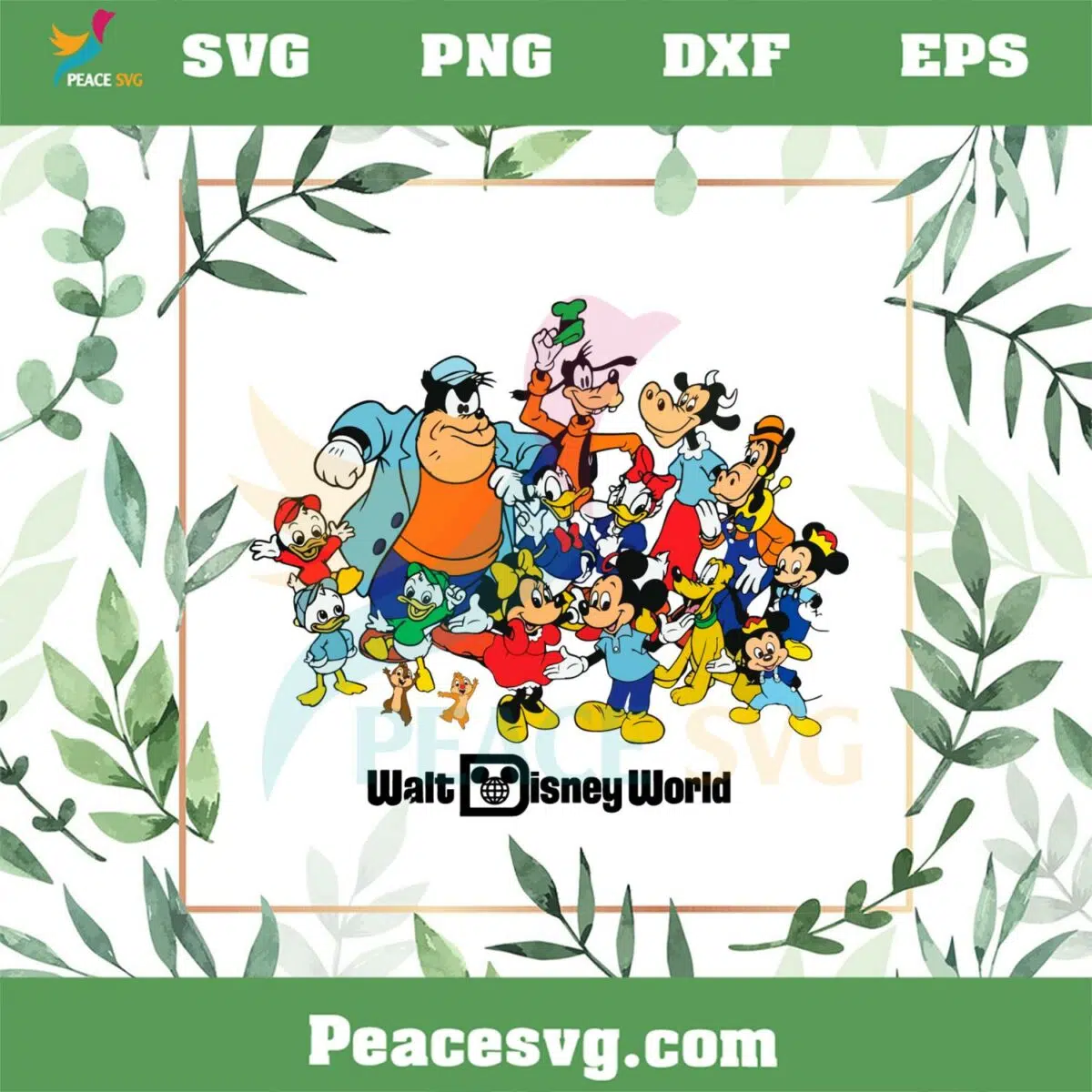 Walt Disney World Mickey And Friend Vintage Disney Cartoon SVG Cutting Files