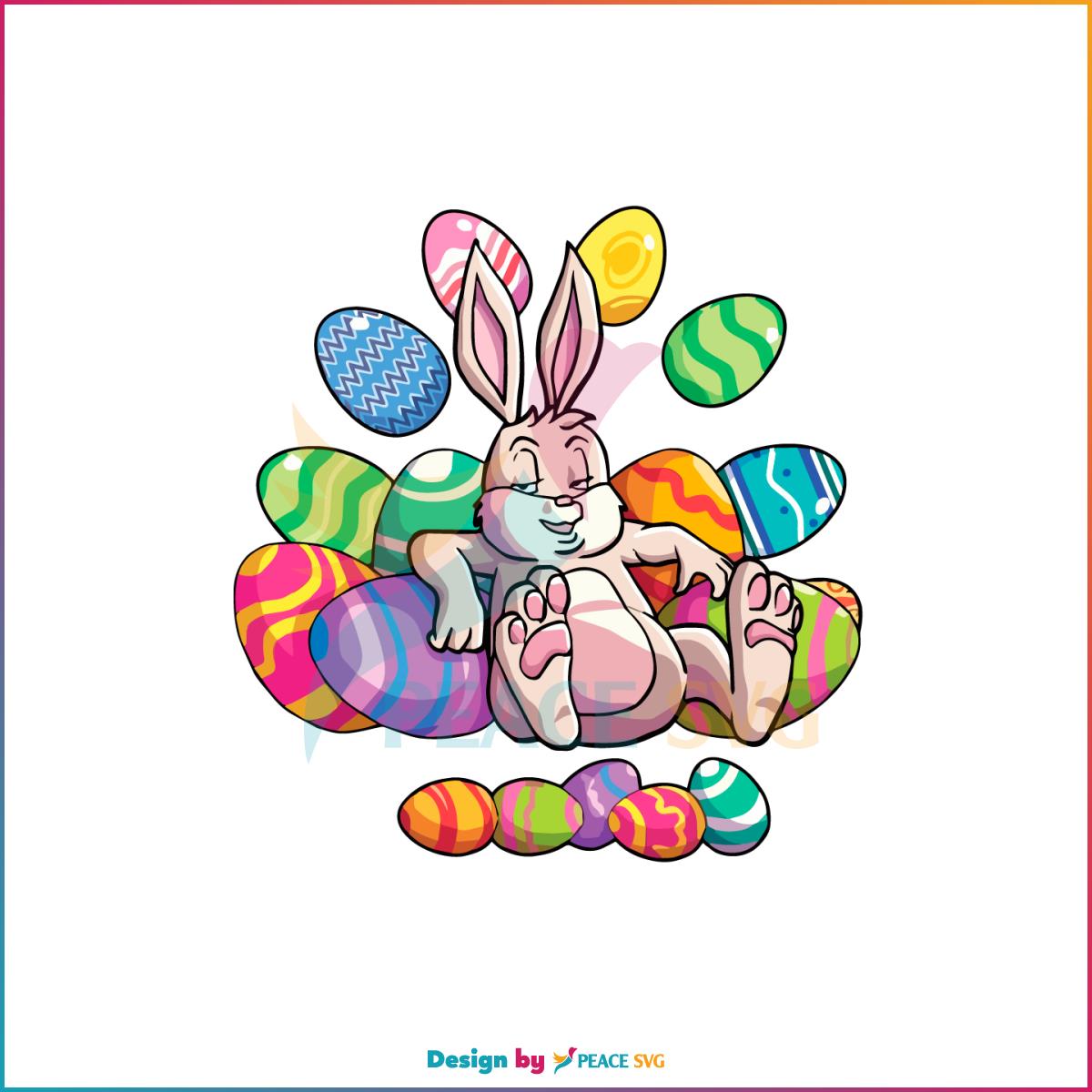 Funny Easter Bunny Eggs SVG For Cricut Sublimation Files