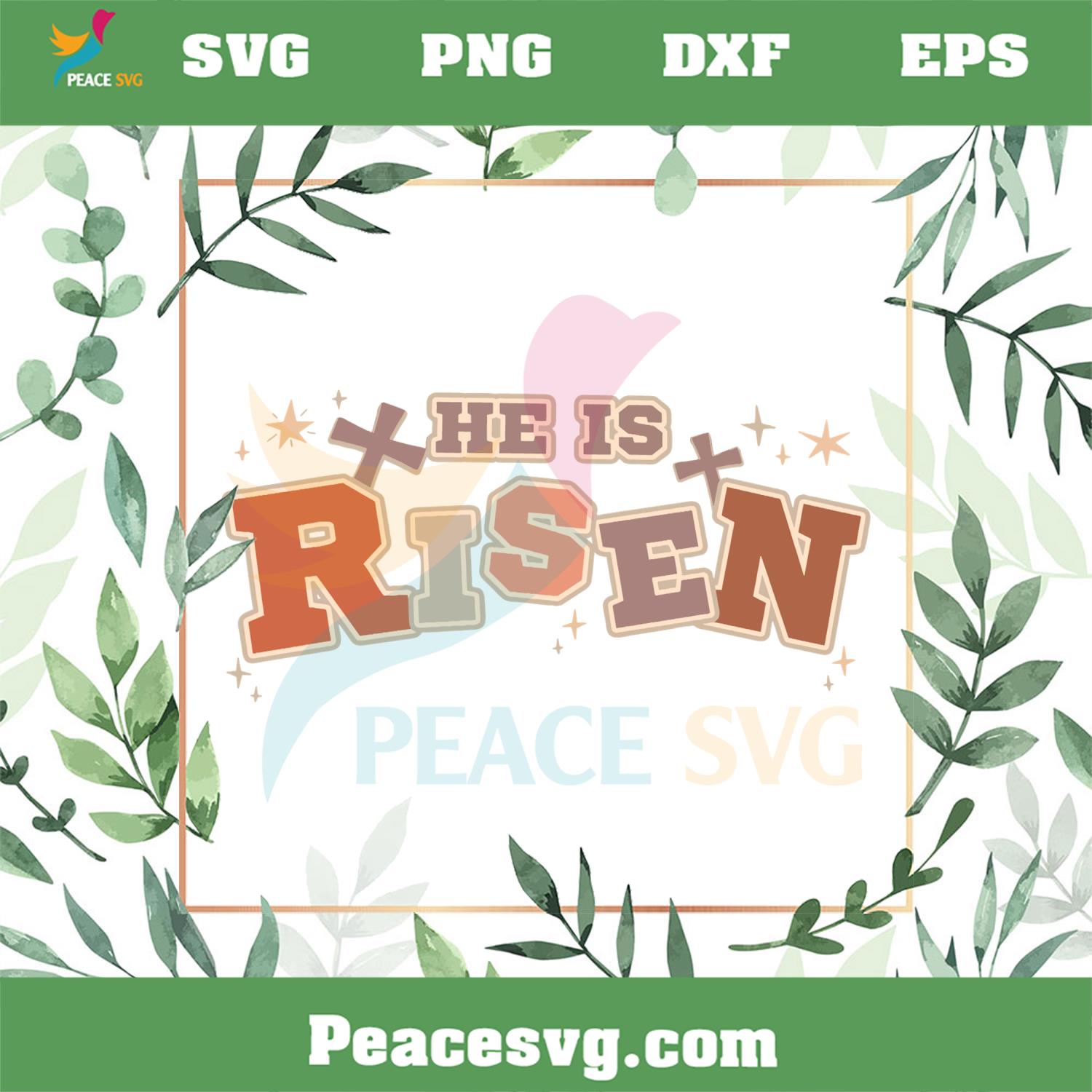 Easter Verse He Is Risen SVG Files for Cricut Sublimation Files